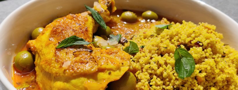 Marokkanische Huhn-Tajine mit Zitronen und Oliven 🇲🇦