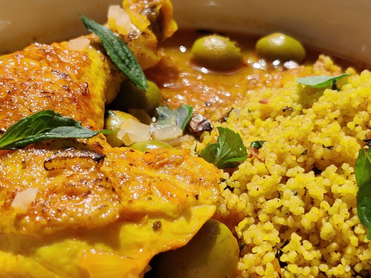 Marokkanische Huhn-Tajine mit Zitronen und Oliven 🇲🇦